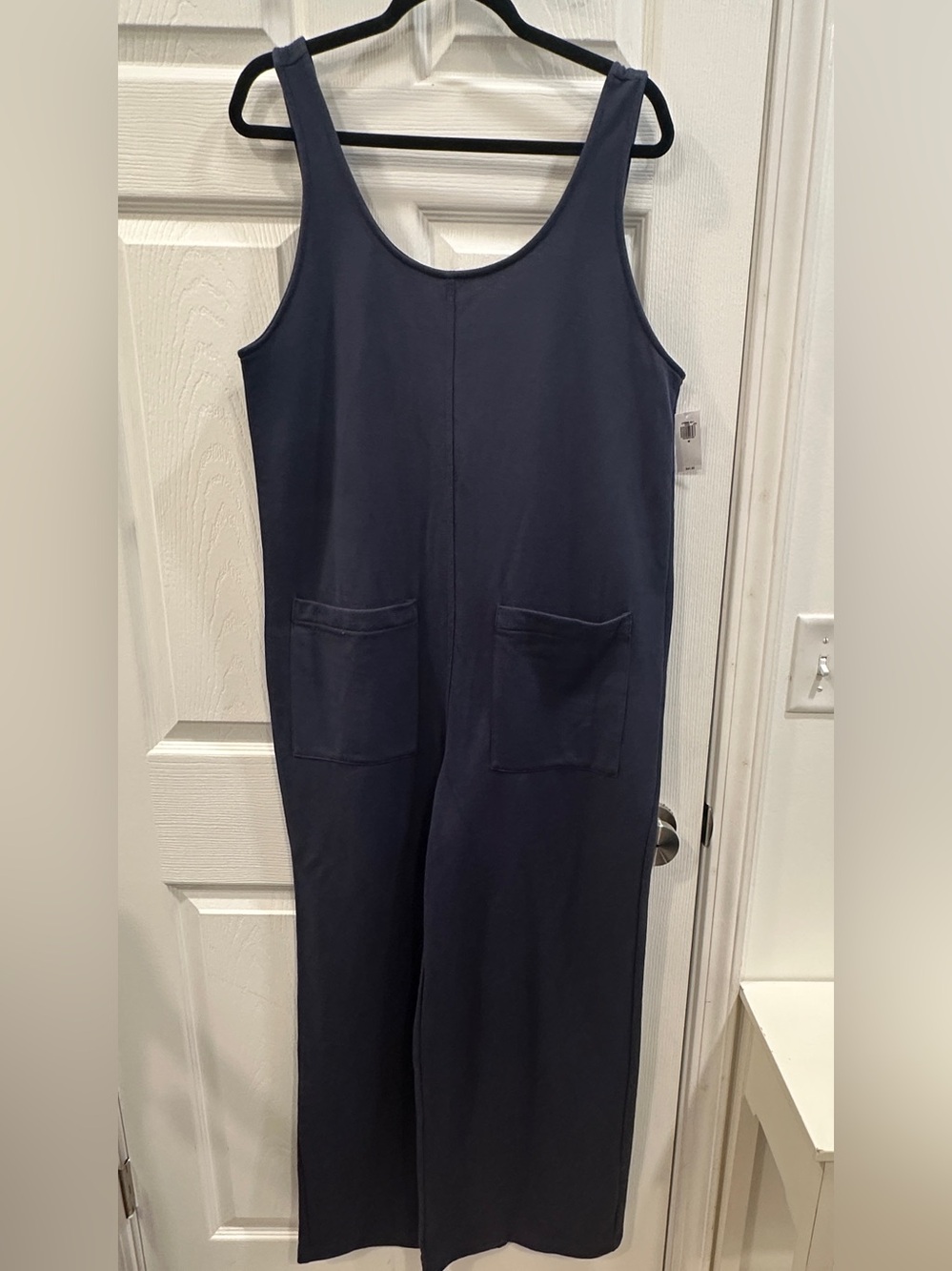 Old Navy Sleeveless Loose Marled Fleece Lounge Jumpsuit size M NWT